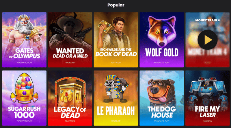 Bästa online slots hos casinon utan svensk licens